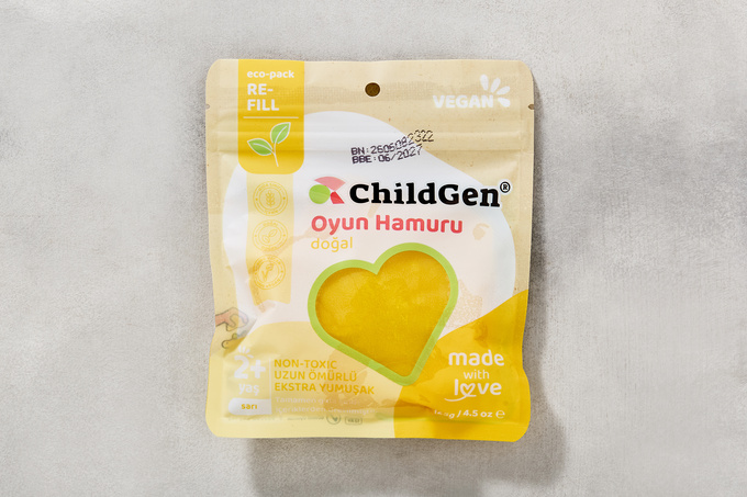 Sarı Doğal Oyun Hamuru Ecopack 125 g
