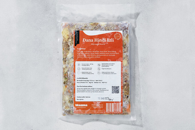 Köpek Maması (Dana ve Hindi Etli Hayvansal Protein) 300 g (Dondurulmuş)