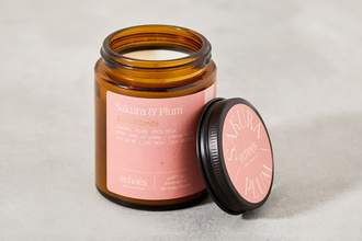 Kokulu Doğal Mum Sakura & Plum