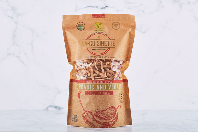 Organik & Vegan Tatlı Kırmızı Biberli Fettuccini 350 g