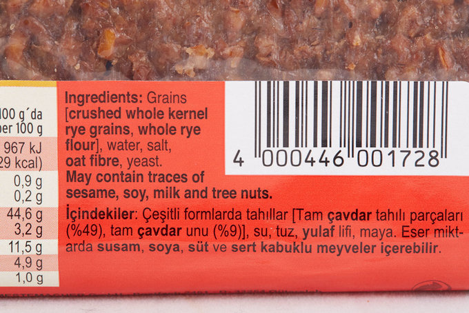 Tam Tahıllı Çavdar Ekmeği 500 g