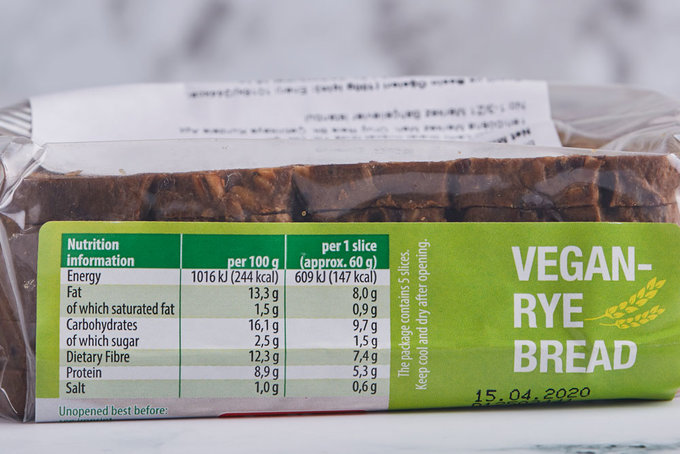 Vegan Tam Tahıllı Çavdar Ekmeği 300 g