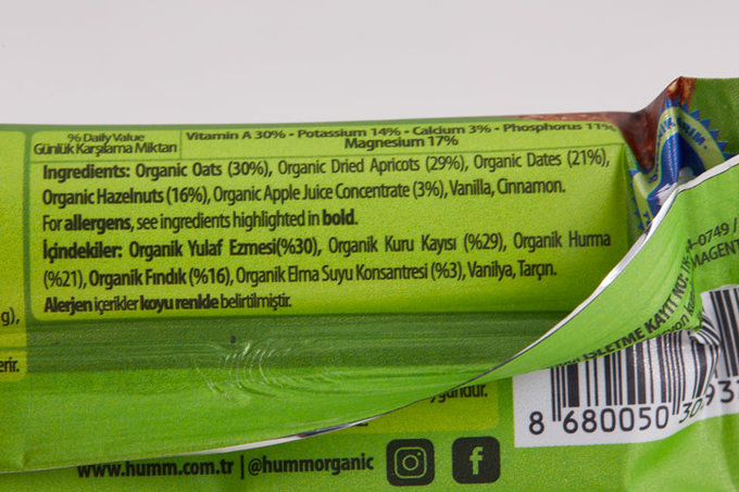 Organik Kayısılı Fındıklı Yulaf Bar 27 g