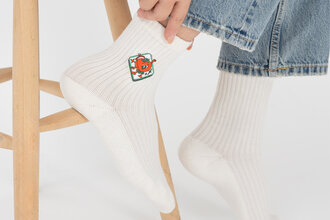 Domates Desenli Çorap 40 - 44