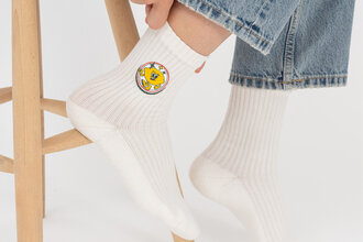 Limon Desenli Çorap 40 - 44