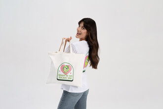 Enginar Desenli Çanta Totebag