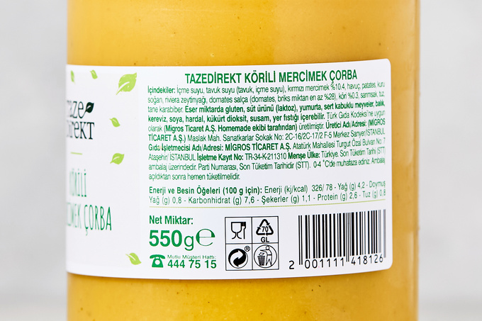 Körili Mercimek Çorbası 550 g