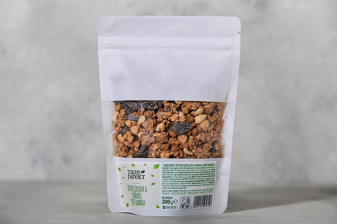 Bitter Çikolata Fındık Siyez Granola 300 g