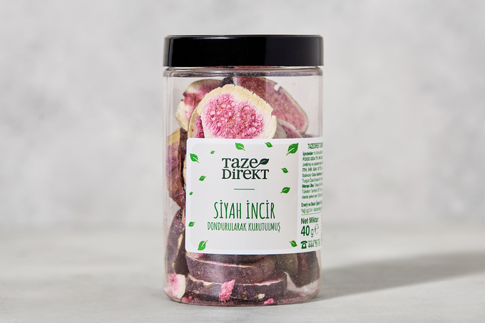 Dondurularak Kurutulmuş Siyah İncir 40 g