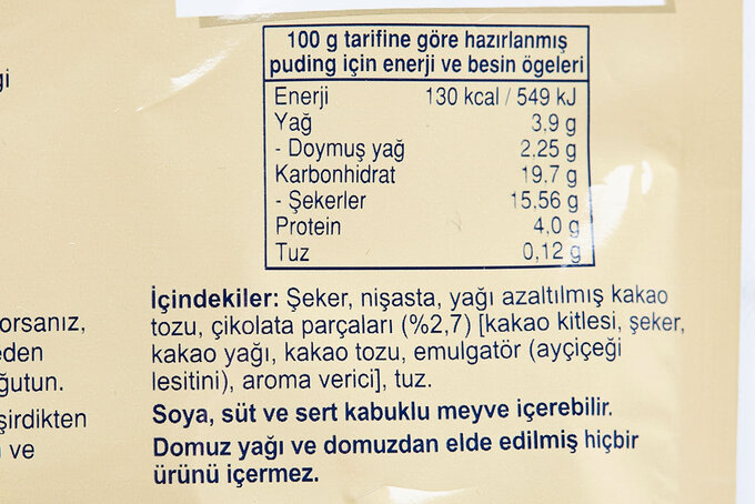 Bitter Çikolatalı Puding 111 g