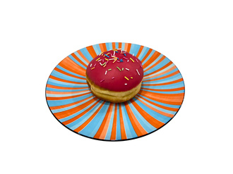 Double Çilekli Donut görseli