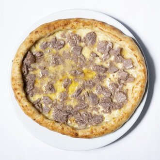 Kuşbaşılı Kaşarlı Pide (Yuvarlak) görseli