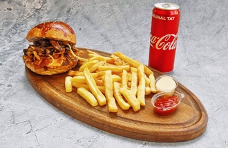 Double Garlic Mushroom Burger Menü görseli