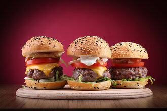 3'lü Mini Burger Menü (Medium) görseli