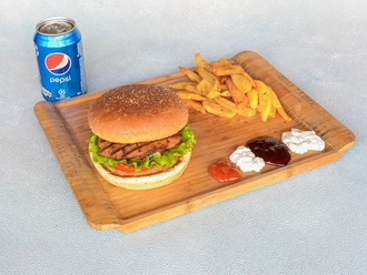 Chicken Burger Menü görseli
