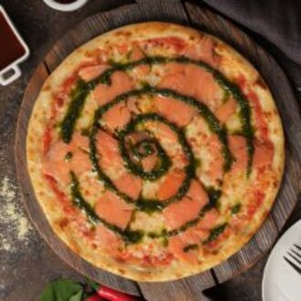 Füme Somon Pizza (Büyük) görseli