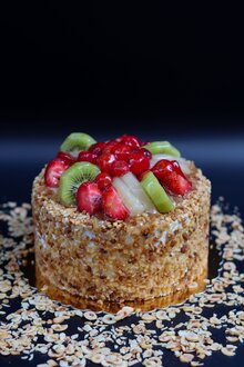 Meyveli Yaş Pasta (7 - 9 Kişilik) görseli