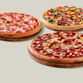 3 Adet Orta Boy Pizza görseli