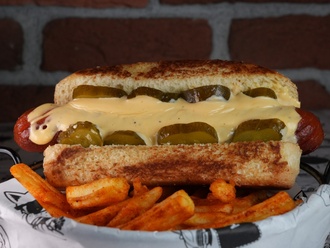 Cheesy Hot Dog görseli