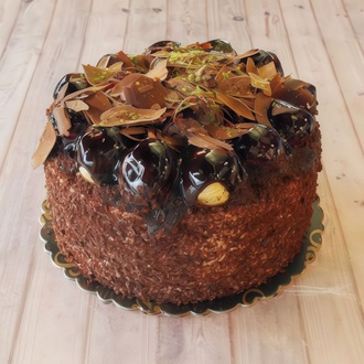 Profiterollü Pasta (No.0) (6 Kişilik) görseli