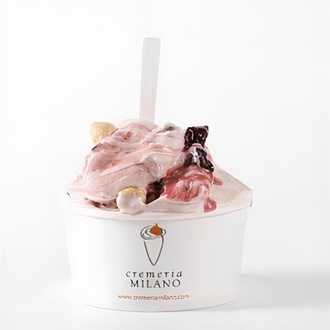 Vişne & Parça Çikolata & Fındıklı Dondurma (500 gr.) görseli