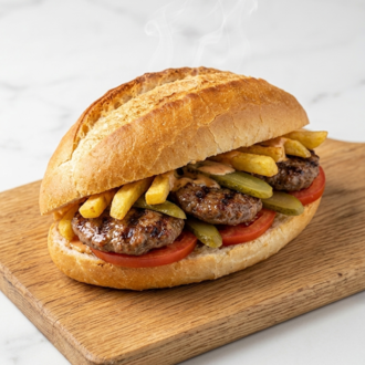 Sandviç Ekmek Arası Izgara Köfte görseli