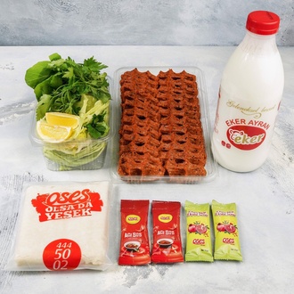Çiğ Köfte (500 gr.) & Litrelik İçecek Menü görseli