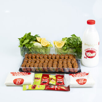 Çiğ Köfte (750 gr.) & Litrelik İçecek Menü görseli