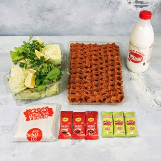 Çiğ Köfte (750 gr.) & Litrelik İçecek Menü görseli