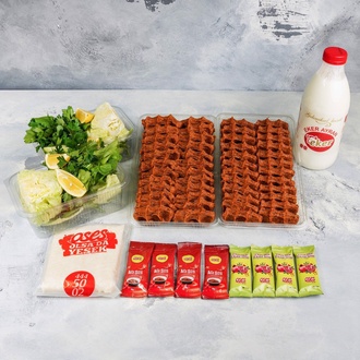 Çiğ Köfte (1 kg.) & Litrelik İçecek Menü görseli