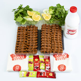 Çiğ Köfte (1 kg.) & Litrelik İçecek Menü görseli