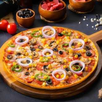 Bol Karışık Pizza (Orta) görseli