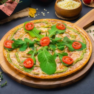 Margherita Roka Pizza (Büyük) görseli