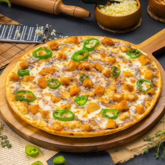 Barbekü Chicken Pizza (Büyük) görseli