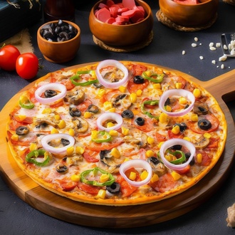 Bol Karışık Pizza (Büyük) görseli
