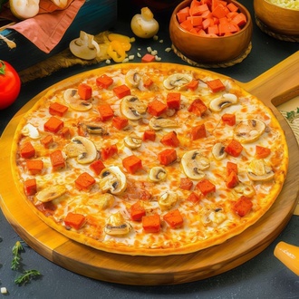 Sucuklu Mantarlı Pizza (Küçük) görseli
