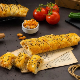 Tavuklu Stromboli görseli