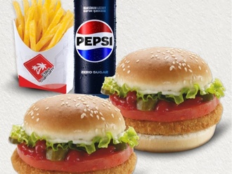 2'li Tavuk Burger Menü görseli