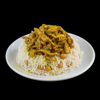 Mantarlı Köri Soslu Tavuklu Pilav görseli