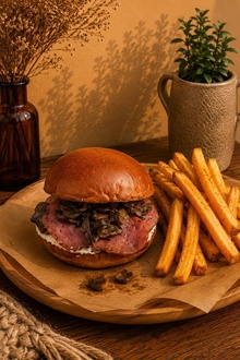 Mantar Burger görseli