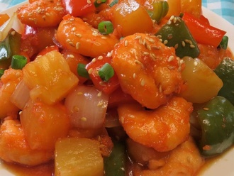 Tatlı Ekşi Soslu Karides / Sweet Sour Sauce Shrimp görseli