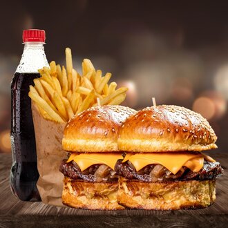 2'li Cheeseburger (180 gr.) Menü görseli