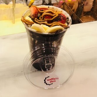 Oreolu Lotus Biscofflu Bardak Waffle görseli