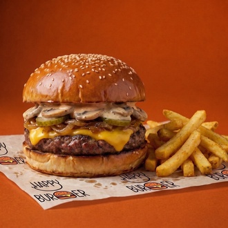 Happy Mushroom Burger görseli