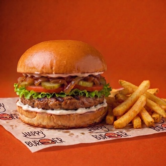 Happy Vegan Protein Burger görseli
