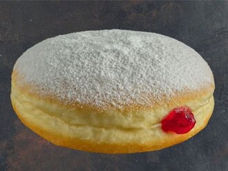 Pudra Şekerli Ahududu Dolgulu Donut (Adet) görseli