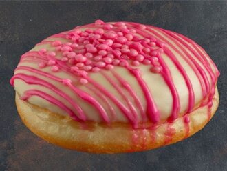 Vaniya Kaplı Ahududu Dolgulu Donut (Adet) görseli