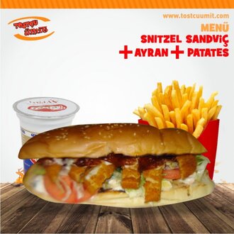 Tavuk Şnitzel Sandviç Menü görseli