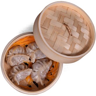 Sebzeli Buharda Çin Mantısı (5 Adet) / Steamed Beef Dumpling (5 Pcs.) görseli