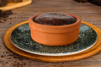 Güveçte Çikolatalı Sufle görseli
